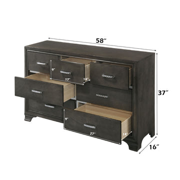 Carine II Gray Dresser - Ornate Home