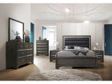 Carine II Queen Panel Bed in Gray - Ornate Home