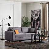 Carino Gray Flannel Queen Sleeper Sofa - Ornate Home