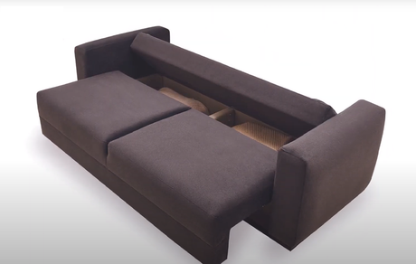 Carino Gray Flannel Queen Sleeper Sofa Sets - Ornate Home