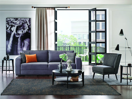 Carino Gray Flannel Sofa Bed - Ornate Home