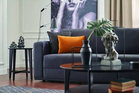 Carino Gray Flannel Sofa Bed - Ornate Home