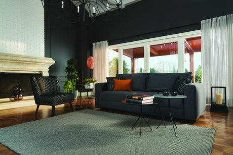 Carino Gray Flannel Sofa Bed - Ornate Home