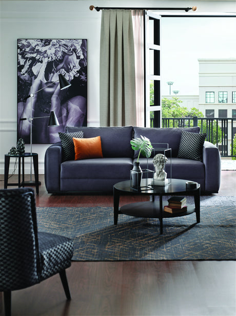 Carino Gray Flannel Sofa Bed - Ornate Home