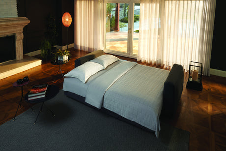 Carino Gray Flannel Sofa Bed - Ornate Home