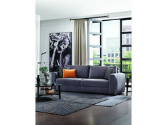 Carino Gray Flannel Sofa Bed - Ornate Home