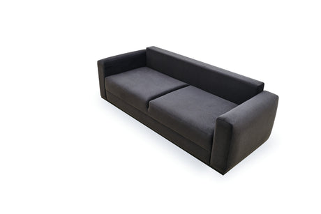 Carino Gray Flannel Sofa Bed - Ornate Home