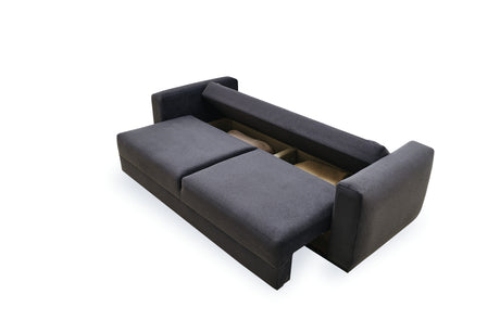 Carino Gray Flannel Sofa Bed - Ornate Home