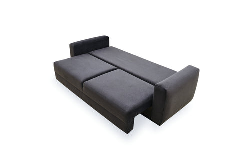 Carino Gray Flannel Sofa Bed - Ornate Home