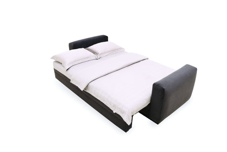 Carino Gray Flannel Sofa Bed - Ornate Home