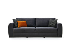 Carino Gray Flannel Sofa Bed - Ornate Home