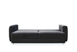 Carino Gray Flannel Sofa Bed - Ornate Home