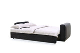 Carino Gray Flannel Sofa Bed - Ornate Home