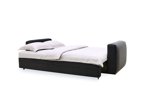 Carino Gray Flannel Sofa Bed - Ornate Home