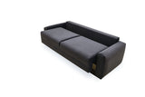Carino Gray Flannel Sofa Bed - Ornate Home