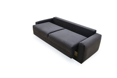 Carino Gray Flannel Sofa Bed - Ornate Home