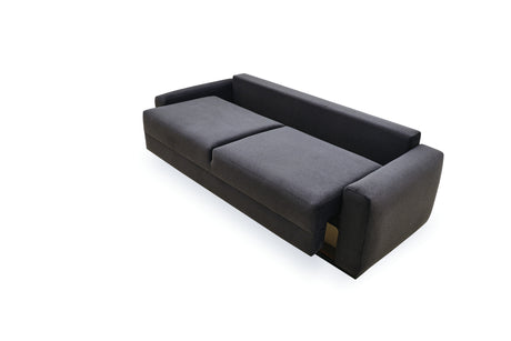 Carino Gray Flannel Sofa Bed - Ornate Home