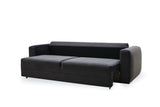 Carino Gray Flannel Sofa Bed - Ornate Home