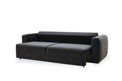 Carino Gray Flannel Sofa Bed - Ornate Home
