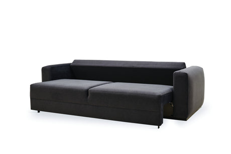 Carino Gray Flannel Sofa Bed - Ornate Home