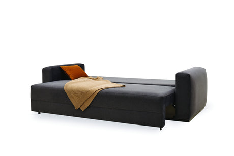 Carino Gray Flannel Sofa Bed - Ornate Home