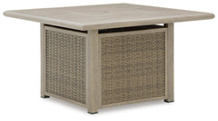 Carisbo Beige Fire Pit Table - Ornate Home