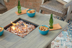Carisbo Beige Fire Pit Table - Ornate Home