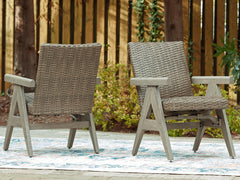 Carisbo Beige-Outdoor Rocking Arm Chair (Set of 2) - Ornate Home