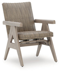 Carisbo Beige-Outdoor Rocking Arm Chair (Set of 2) - Ornate Home