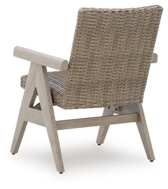 Carisbo Beige-Outdoor Rocking Arm Chair (Set of 2) - Ornate Home