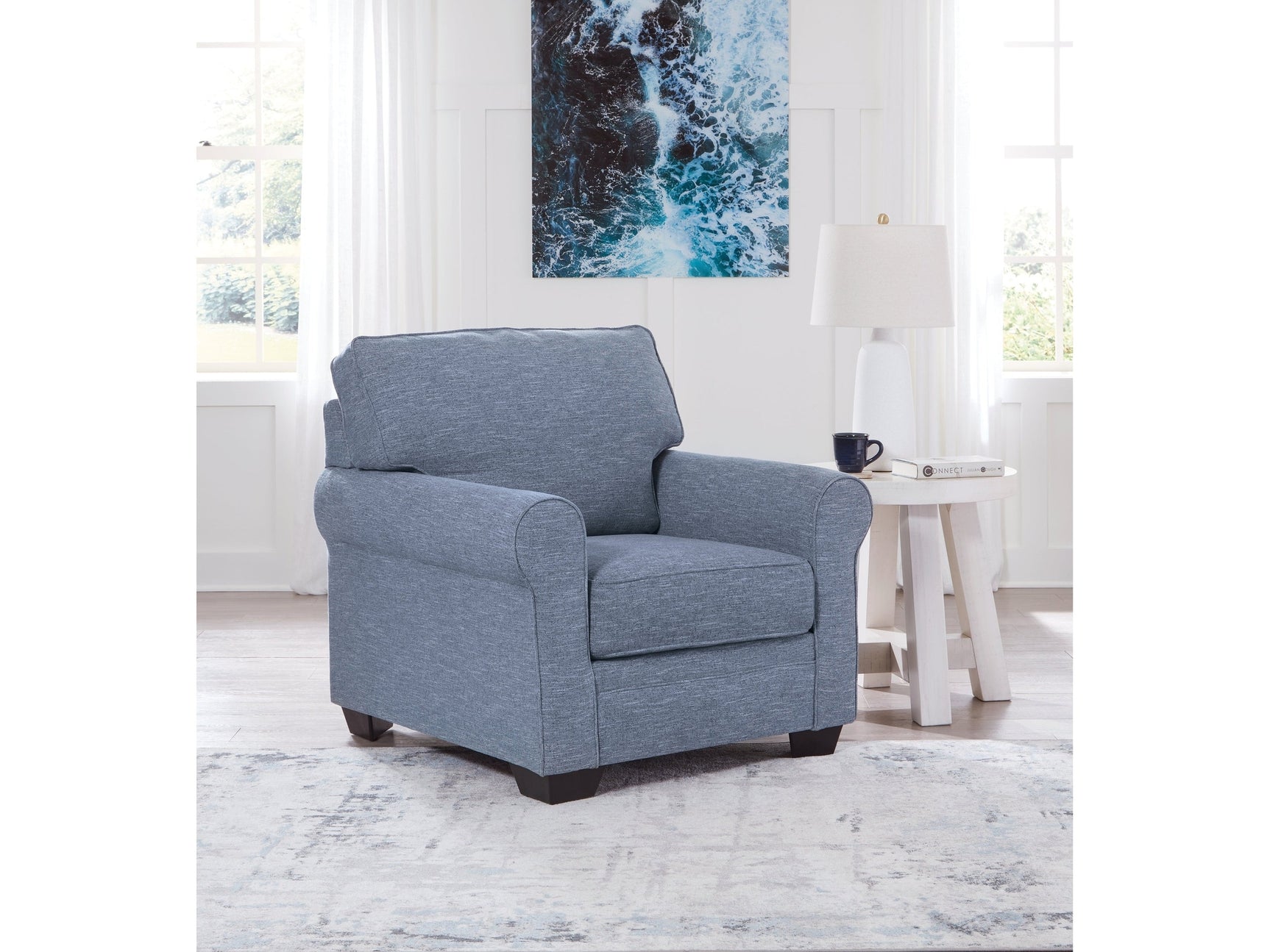 Carissa Manor Denim Chair - Ornate Home