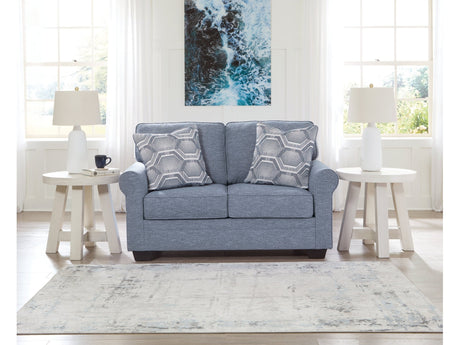 Carissa Manor Denim Loveseat - Ornate Home