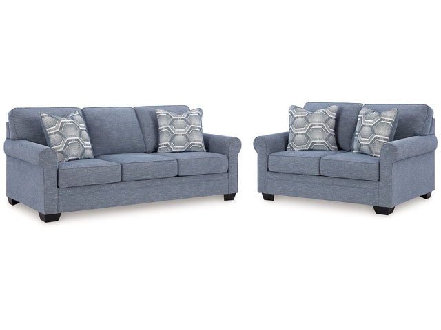 Carissa Manor Denim Sofa & Loveseat - Ornate Home
