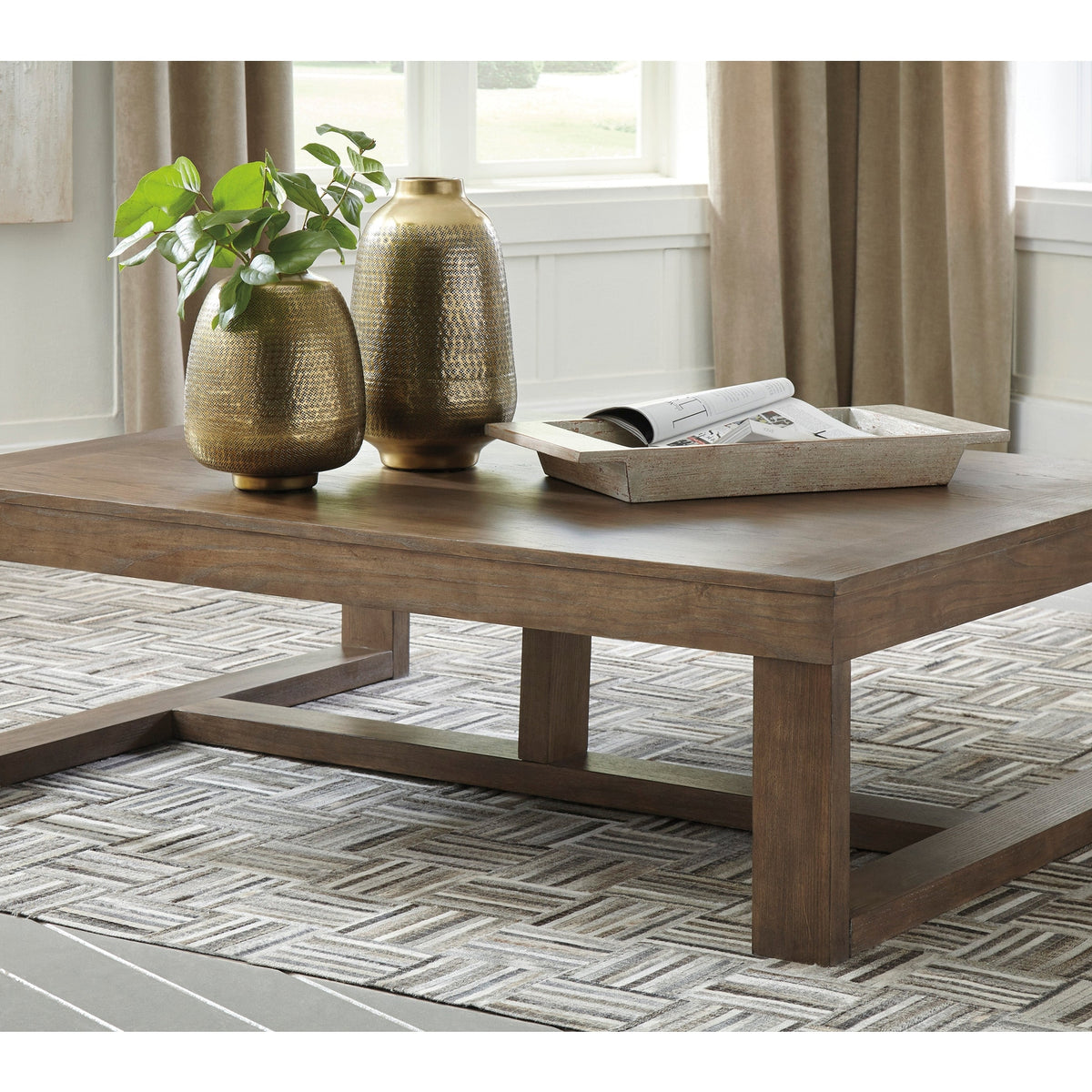 Ashley Furniture Cariton Gray Coffee Table | Ornate Home