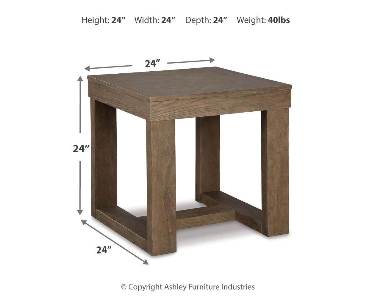 Cariton Gray End Table (Online Special Price) - Ornate Home