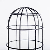 Carkner Gunmetal Gray Cylindrical Metal Cage Table Lamp - Ornate Home