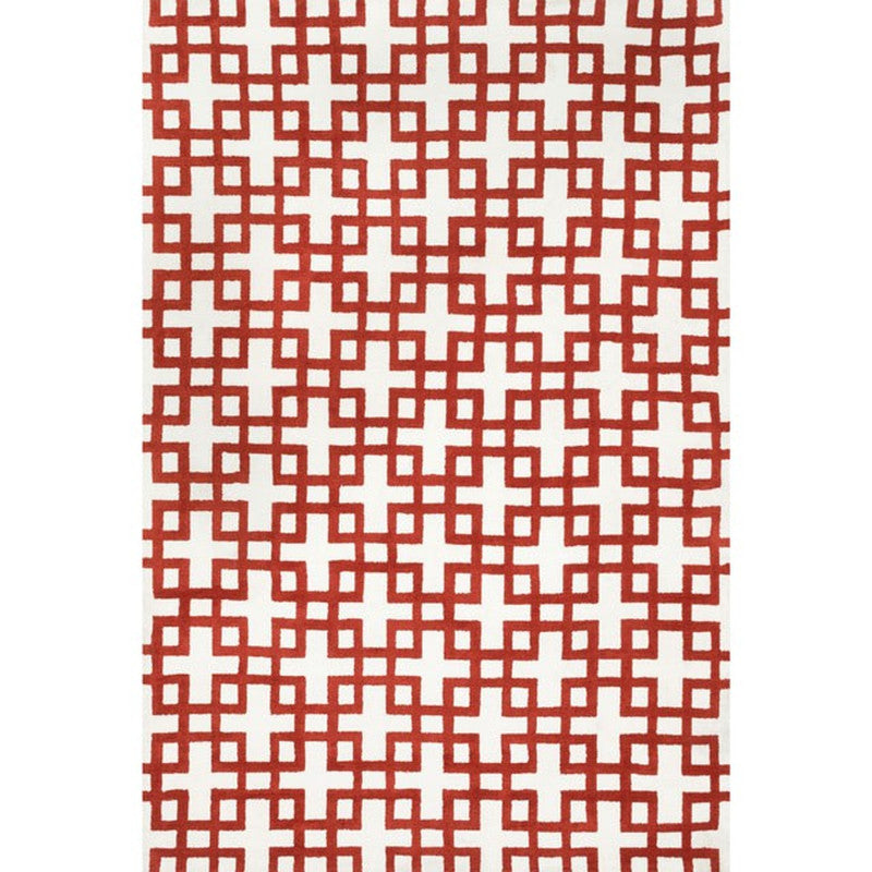 Carla Ivory/Rust Medium Area Rug - Ornate Home