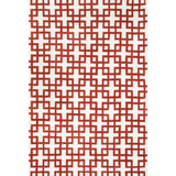 Carla Ivory/Rust Small Area Rug - Ornate Home