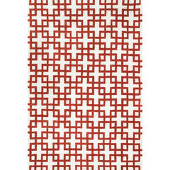 Carla Ivory/Rust Small Area Rug - Ornate Home