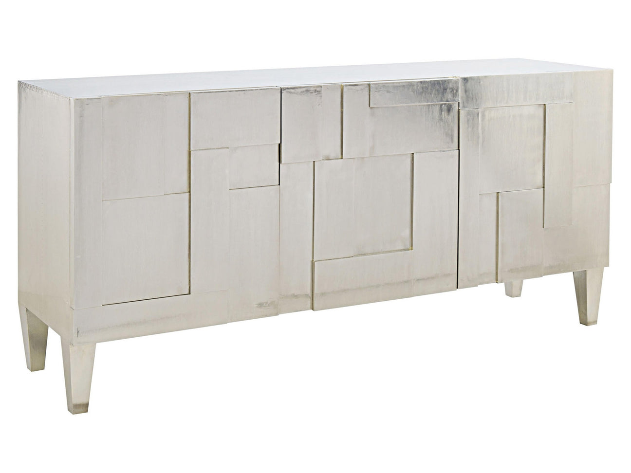 Carleton German Silver Entertainment Credenza - Ornate Home