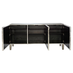 Carleton German Silver Entertainment Credenza - Ornate Home