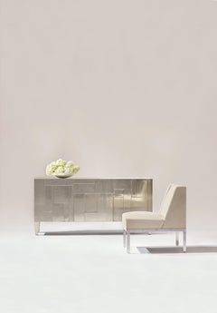 Carleton German Silver Entertainment Credenza - Ornate Home