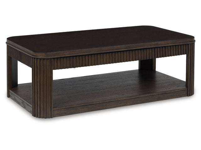 Carlibrie Warm Brown Lift Top Cocktail Table - Ornate Home