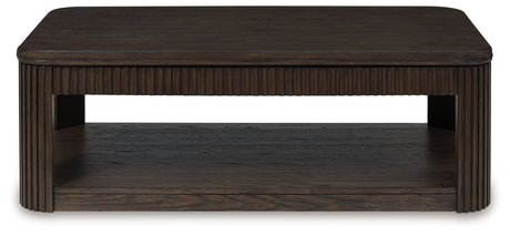 Carlibrie Warm Brown Lift Top Cocktail Table - Ornate Home