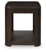 Carlibrie Warm Brown Rectangular End Table (Online Special Price) - Ornate Home