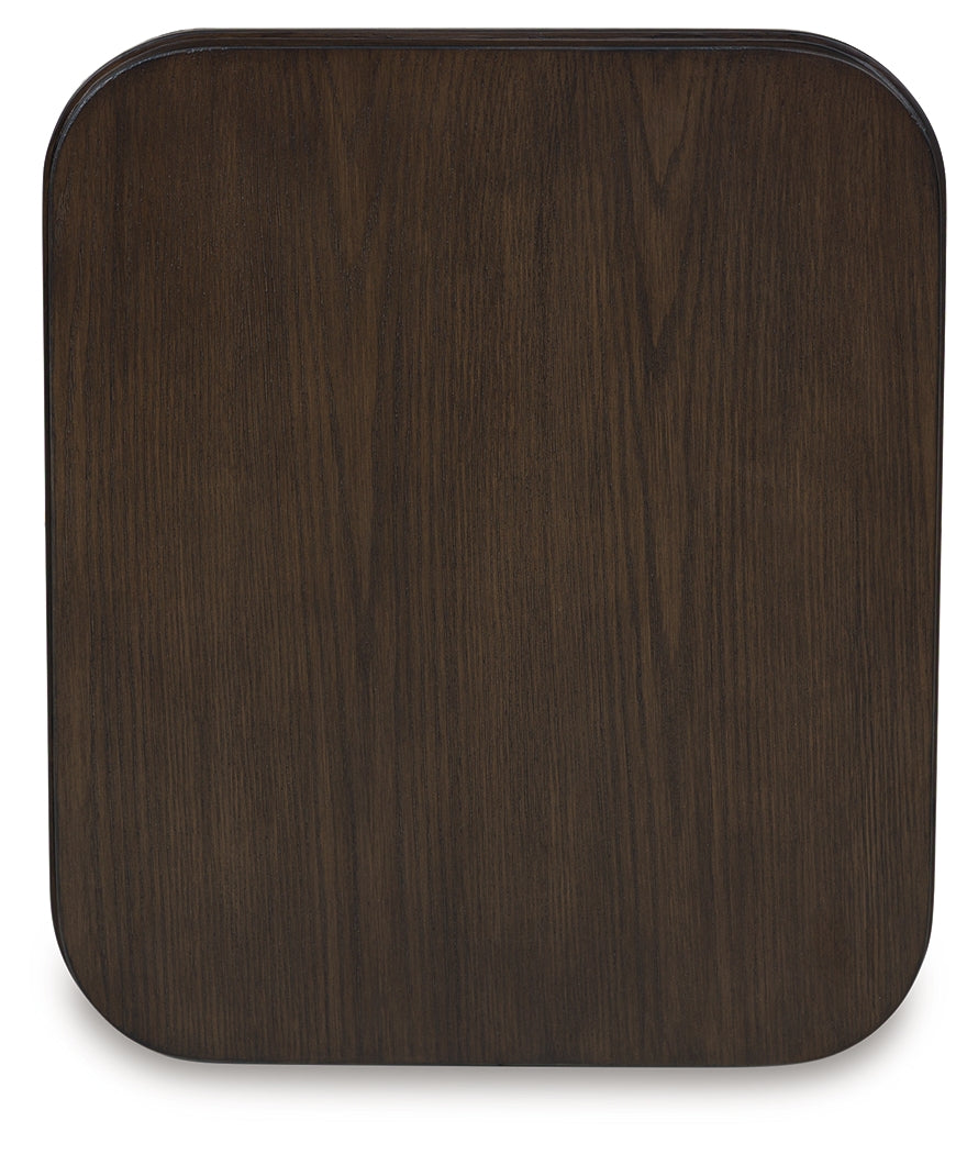 Carlibrie Warm Brown Rectangular End Table (Online Special Price) - Ornate Home
