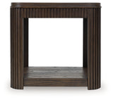 Carlibrie Warm Brown Rectangular End Table - Ornate Home