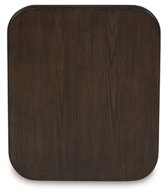 Carlibrie Warm Brown Rectangular End Table - Ornate Home