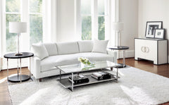 Carlie Portobello Sofa Without Pillows - Ornate Home