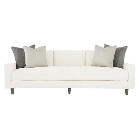Carlie White/Cream Fabric Sofa - Ornate Home